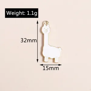 Detailansicht des 32x15mm Alpaka-Anhängers aus Legierung mit Größenangaben und Gewicht