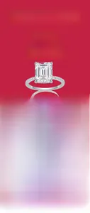 Specifiche tecniche dell'anello moissanite 4CT in argento sterling 925 placcato