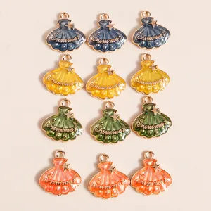 Pendentifs coquillages colorés gravés Summer avec étoile de mer pour bijoux DIY