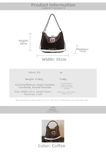 Detail view of brown PU leather tote with fuzzy white trim and cute bear embroidery