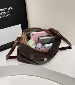 Top view of spacious interior with faux fur trim, showing tablet and phone storage