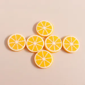 Realistische hars sinaasappelschijfjes in kruisvorm voor DIY knutselen en decoratie