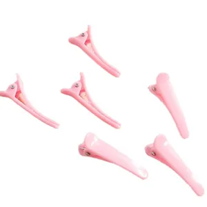 Set di 6 mollette per capelli in resina rosa per accessori fai da te fatti a mano