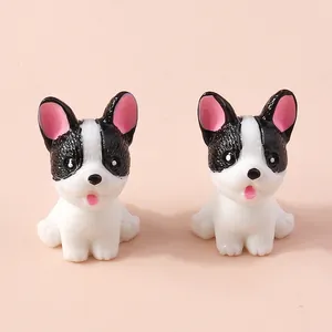 Ciondoli bulldog francese in resina per gioielli fai-da-te e collane in set