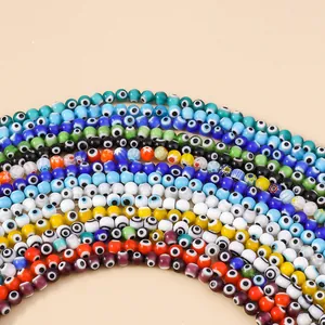Evil Eye Resin Loose Beads DIY Jewelry Making Accessory For Necklace Bracelet Individual Style Handmade Craft Supplies