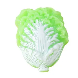 Miniature resin Napa cabbage figurines for DIY crafts and phone case decorations