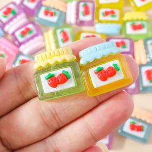 Kleurrijke aardbeienjam harsaccessoires voor DIY telefoonhoesjes en creatief knutselen