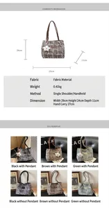 Detailed size specifications for minimalist canvas tote bag with woven straps and star charm