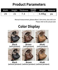 Detailed size and weight specifications for this minimalist vintage PU leather crossbody bag