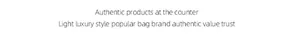 Banner showcasing premium luxury quality handbags and certified genuine leather products