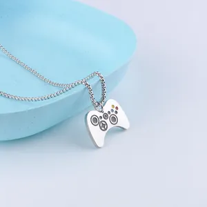 Close-up of game controller pendant measuring 20mm by 28mm with weight of 20g