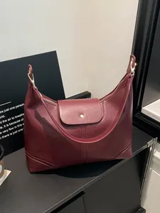 Large Capacity Minimalist Tote Bag Women PU Leather Urban Shoulder Bag Versatile Crossbody Bag Spring Fashion Handbag