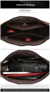 Internal structure of the shoulder bag showing compartments for umbrella, phone and wallet