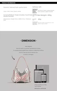 Size comparison of silver butterfly backpack with dimensions 33x37x8cm and weight 400g