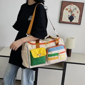 Borsa da viaggio capiente per yoga e fitness con scomparto per indumenti bagnati