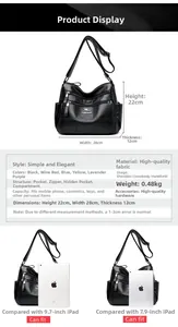 Detailed dimensions and internal structure of this quilted leather crossbody bag