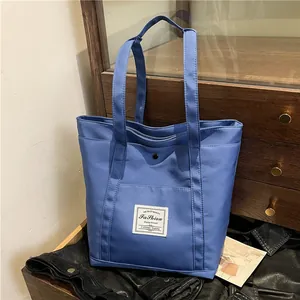Bolso Tote de Oxford de Gran Capacidad para Mujer Moda Ligero Bolso de Hombro de Nailon Mochila para Pañales para Viajes Diarios