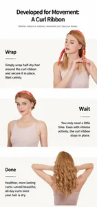 Tutoriel en trois étapes pour utiliser le boucleur sans chaleur en satin sur cheveux blonds