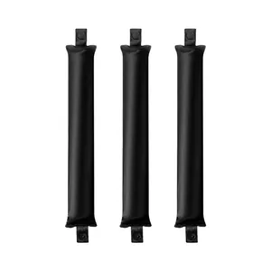 Pack de 3 rizadores de pelo sin calor negros con botones a presión para ondas naturales