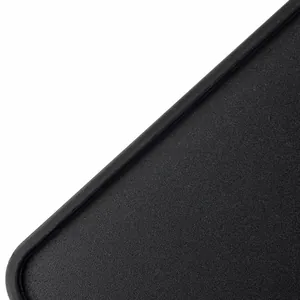 Matte black hair coloring board with textured finish and rounded R-angle design