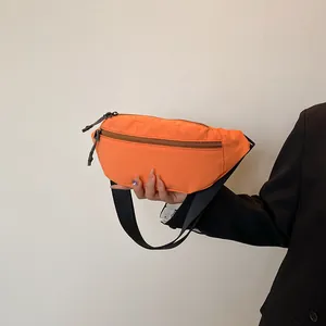 Large Capacity Waterproof Nylon Waist Bag For Men Women Sports Outdoor Travel Casual Crossbody Chest Pack Durable Fanny Bag