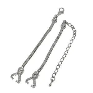 Mode Kupfer Versilbert Schlangenknochenkette Uhrenarmband DIY Schmuckherstellung Zubehör Damen Ersatz Armband Uhr Armband