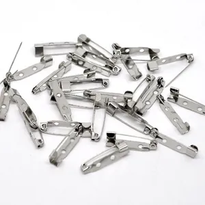 Basi per Spille in Ferro Tono Argento con Due Fori per la Creazione di Gioielli Fai-da-Te Distintivi Artigianali