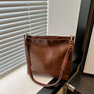 Moderne Damen Umhängetasche Mit Geometrischem Patchwork Design Aus Kunstleder Bietet Viel Platz Für Den Täglichen Gebrauch Trendige Handtasche