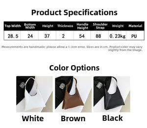 Detailed size specifications and material chart for the rhombus chain crossbody bag