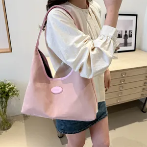 Rosa modische Schultertasche mit großem Fassungsvermögen und minimalistischem Design