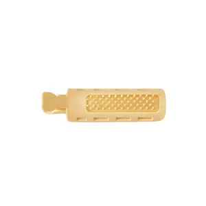 Hair root volumizing clip in creamy yellow for natural lift and fluffy hairstyling