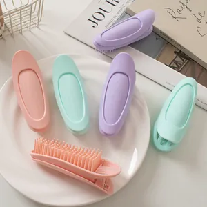 Macaron Colors Hair Root Volumizing Clip Plastic Bangs Hair Styling Tool For Women Sweet Seamless Hair Clip DIY Hair Accessory