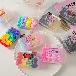 Kinder Bunte Haargummis Mit Hoher Elastizität Einweg Gummibänder Für Baby Mädchen Haarstyling Zubehör