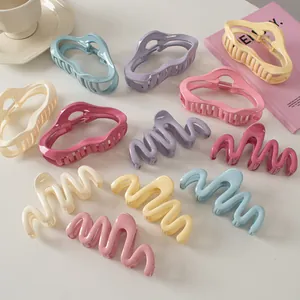 Große Wellen Haarklammern in verschiedenen Macaron-Farben für dickes Haar Styling