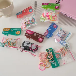 Macaron Color High Elastic Hair Ties For Women Children Multicolor Seamless Hair Rope Headbands Hair Accessories Elastics
