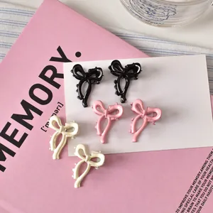 Mini Molletta per Capelli a Fiocco per Donna Elegante Clip in Lega con Nastro Stile Principessa Dolce Fermaglio per Capelli Laterale