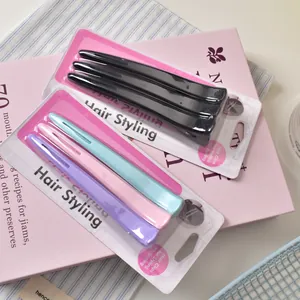 Set of 12cm professional long duckbill hair clips for styling and sectioning hair