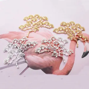 Golden and silver tree branch alloy accessories for DIY bridal hairpieces and hairpins
