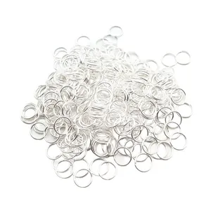 Bulk silver metal jump rings for jewelry making and DIY handicraft accessories