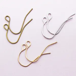 DIY earring hooks in bronze, silver, and gold finishes for handmade jewelry making