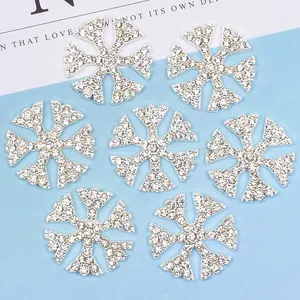 DIY Alloy Rhinestone Snowflake Charms For Jewelry Making Small Winter Snowflake Pendants For Handcrafted Accessories Decor