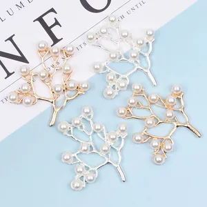 5mm Perle Blatt Legierung Zubehör in Gold und Silber für DIY Schmuck Handwerk