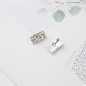 Rechteckiger Strassstein-Kettenanhänger für DIY Haarschmuck, Schuhe und Dekorationen
