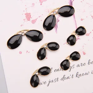 Legierung Emaille Sonnenbrille Form DIY Schmuckherstellung Anhänger Mit Strass Für Ohrringe Haarschmuck Bastelbedarf
