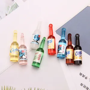 Gekleurde mini bierflesjes van hars voor het maken van DIY-oorbellen en sieraden