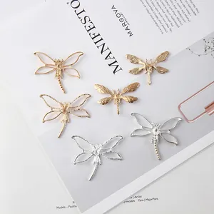 Détails de pendentifs libellule en alliage or et argent pour accessoires de mariée
