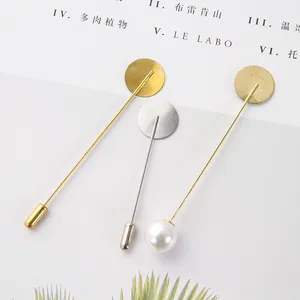 Spille a ago in oro e argento con base in perla per la creazione di gioielli fai da te