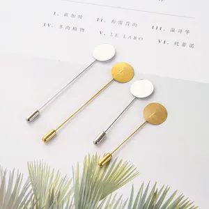 Macro di basi per spilli da balia oro e argento per creazione di gioielli DIY