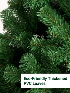 Aiguilles de pin artificielles denses d'un sapin de Noël vert en PVC épais écologique