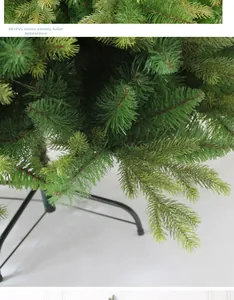 Close-up of mixed PE and PVC needles showing dense and lush pine tree texture
